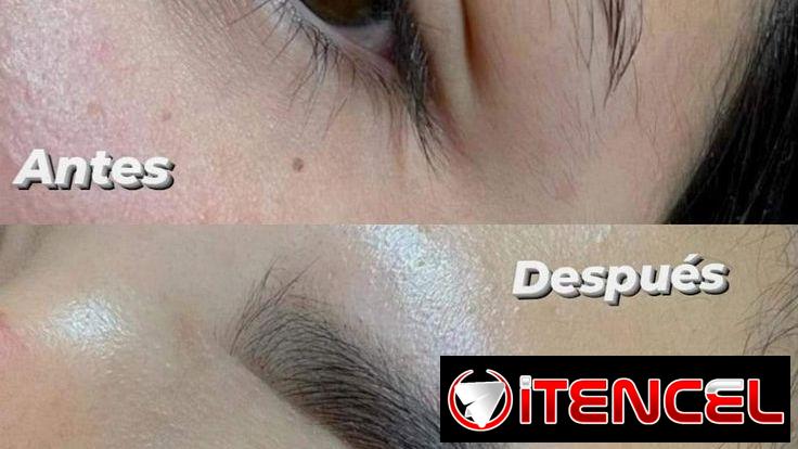 Extensiones de pestañas y arreglo de cejas