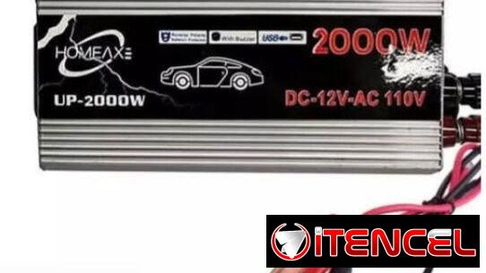 Convertidor de corriente 12v 110amp 2000w 2600w 3000w