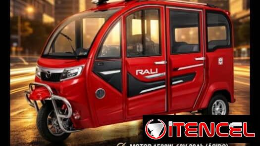 TRICICLO ELÉCTRICO CERRADO CON CABINA EXTENDIDA MARCA : RALLY  MODELO : TRICICLO DE PASEO CRUISER