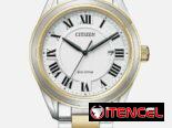 CITIZEN ECODRIVE AREZZO (AW1694-50A) DE 40MM , UNISEX , CRISTAL DE ZAFIRO , DOS TONOS , NUEVO A ESTRENAR   58049738