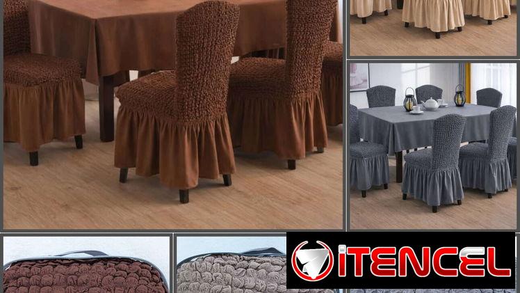 Set de Fundas para sillas y mantel (cv)