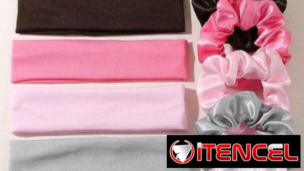 Set de scrunchies y diademas deportivas