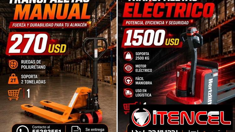 Traspaleta eléctrico de 2.5 toneladas
