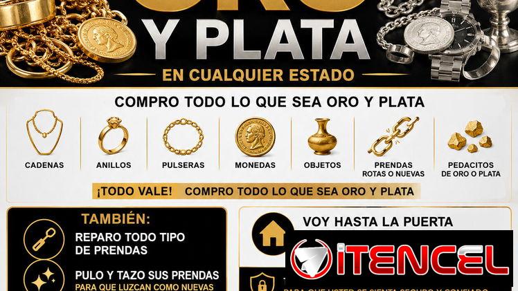 💎 ¿TIENE ORO O PLATA GUARDADA? 💎 🔨 SE REPARAN PRENDAS Y SE COMPRA ORO Y PLATA 🔨