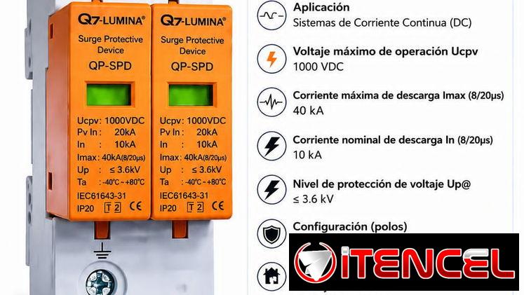 Supresor de corriente directa  Modelo: 1000V 20-40KA Precio: 25 USD