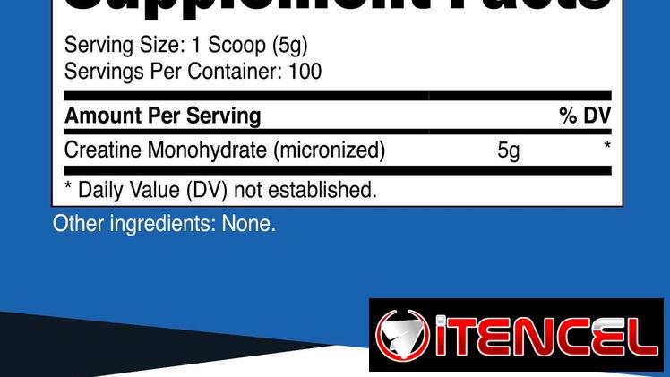Creatina Monohidratada Micronizada (NUTRICOST) 500-100serv. 58234161 FITNESSARMY