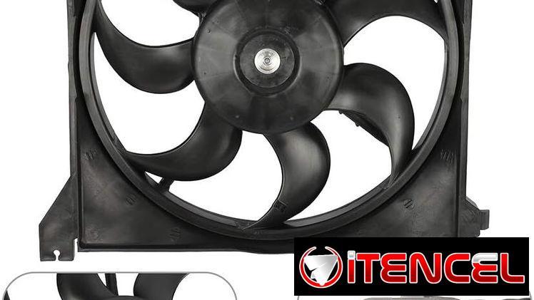 electro Ventilador de refrigeración del radiador  compatible para 2001-2006 para Hyundai para Santa Fe