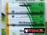 Pila recargable AA y AAA