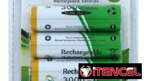 Pila recargable AA y AAA