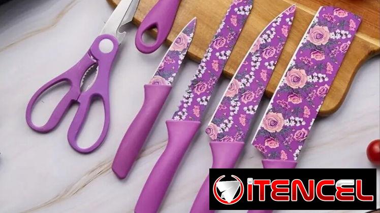 Regalo/Juego d cuchillos calidad profesional de acero piezas q incluye tijeras,pelapapas varios colores excelente regalo