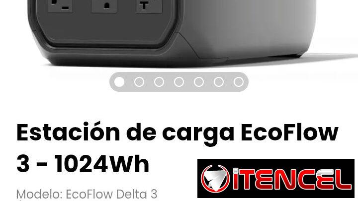 Estación de carga EcoFlow 3 – 1024Wh. Modelo: EcoFlow Delta 3