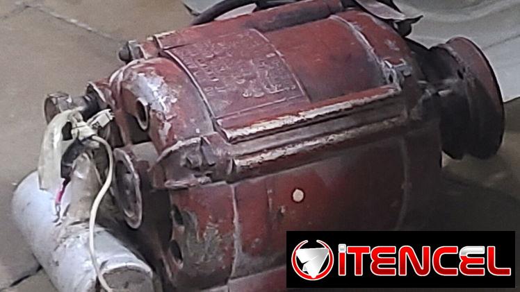Motor de lavadora rusa en perfecto estado con su capacitor