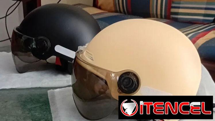 Cascos para moto modelo jet con visor móvil y desmontable