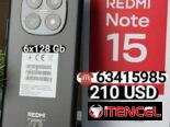 ⭐XIAOMI Redmi Note 15 …6/128 Gb..Nuevo en Caja..Forro y Mica Gratis ⭐