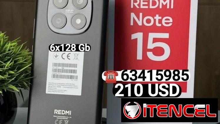 ⭐XIAOMI Redmi Note 15 …6/128 Gb..Nuevo en Caja..Forro y Mica Gratis ⭐