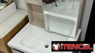 Juego Muebles de baño con Lavamanos y Espejo