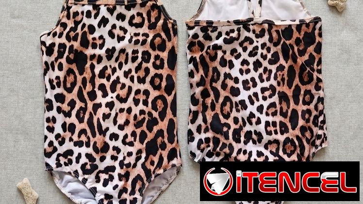 Trusa Niña Traje de Baño Infantil Estampado de Leopardo “Leo-Kids” 5-6años 12