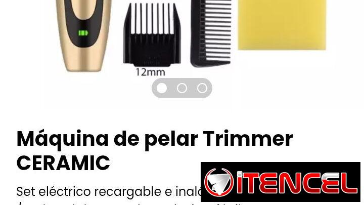 Máquina de pelar Trimmer CERAMIC. Set eléctrico recargable e inalámbrico para barbería. Nuevo
