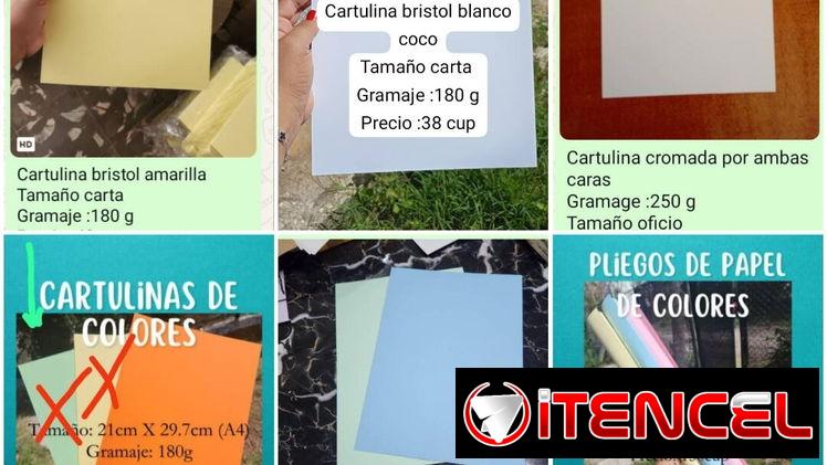 Cartulinas para tus manualidades, proyectos y diseños.