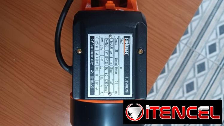Bomba de Agua Eléctrica de Cobre 0.5 HP: Finder Fuerza Extrema Real Pro VPT#-0426