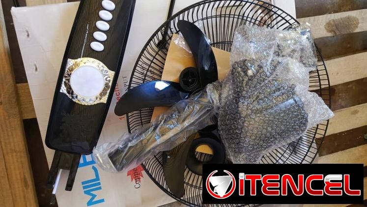 Ventilador Recargable 16 pulgadas de Pedestal Marca Milexus Batería Litihum duración 8 horas en 85 USD Transporte