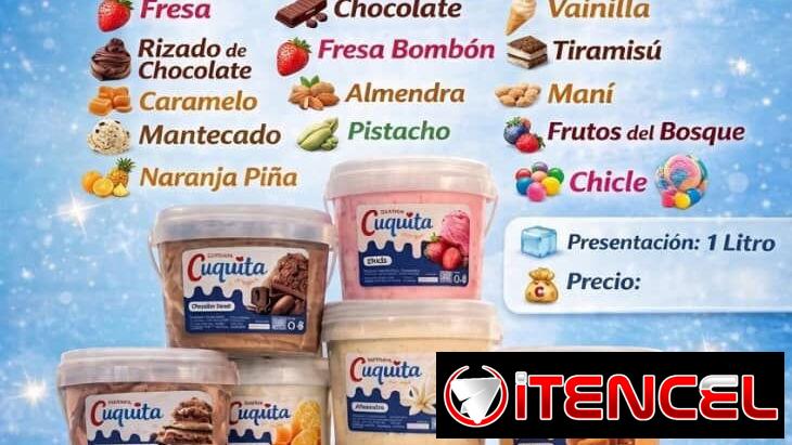 Venta de potes de Helado de 1L en la Habana