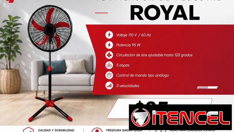 Ventilador de pedestal Royal 18 pulgadas