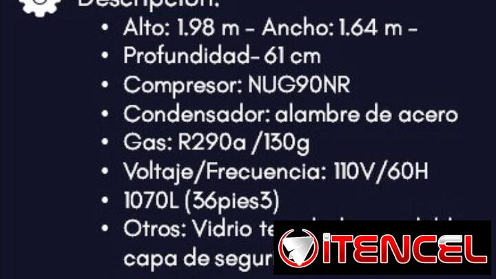Nevera exhibidora Xings 3 puertas