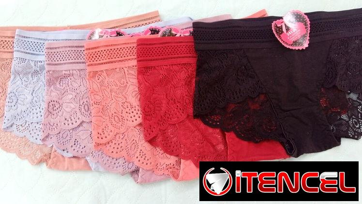 Blumers de encaje, varios colores, talla S,M,L
