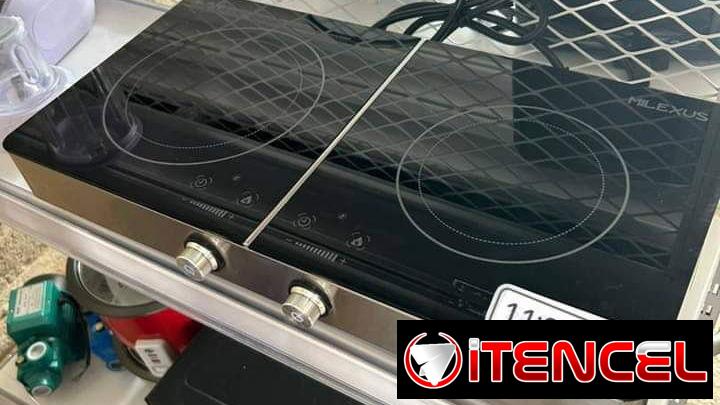Cocina doble infrarojo Potencia 1000 + 800 whatt Milexus para cualquier tipo de cazuela precio $95 USD transporte inclui