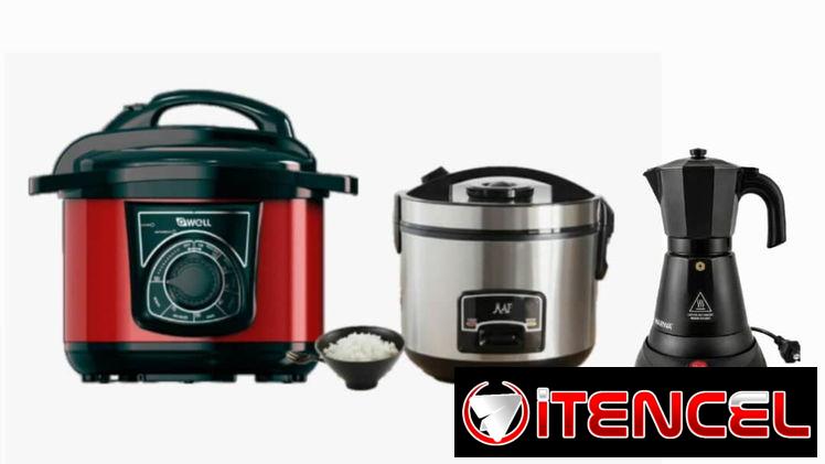 🌟*COMBO*🌟  🍲Olla Reina Gwell 5L (90 minutos) + Arrocera MAF Gris de 1.2L (con vaporera) + Cafetera Eléctrica de 3 a 6