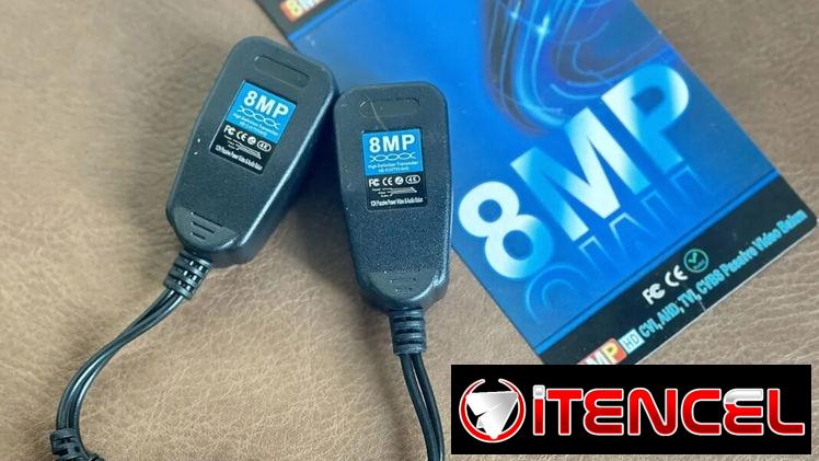 BALUM conexión RJ45 con conectores BNC y VOLTAJE
