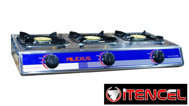 Fogones de gas de 3Q (grandes) y 2Q marca Milexus