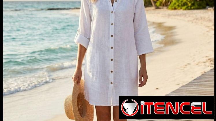 VESTIDO DE PLAYA ESTILO CAMISÓN ‼️ TALLA S‼️ MENSAJERÍA A TODA LA HABANA ‼️ PAGOS EN USD Y MONEDA NACIONAL