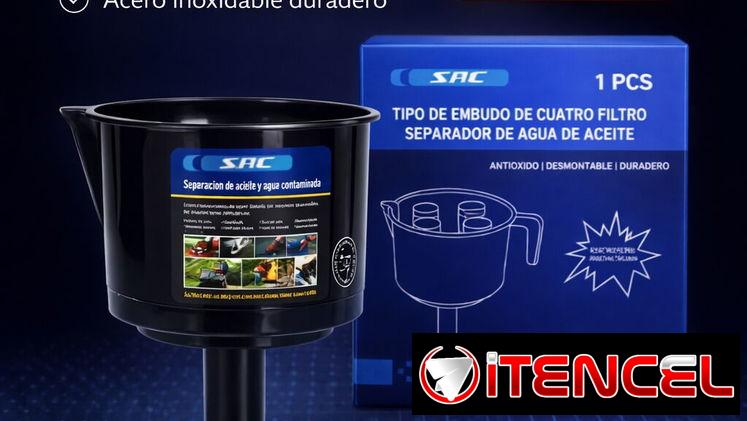 EMBUDO FILTRANTE SEPARADOR DE AGUA Y ACEITE