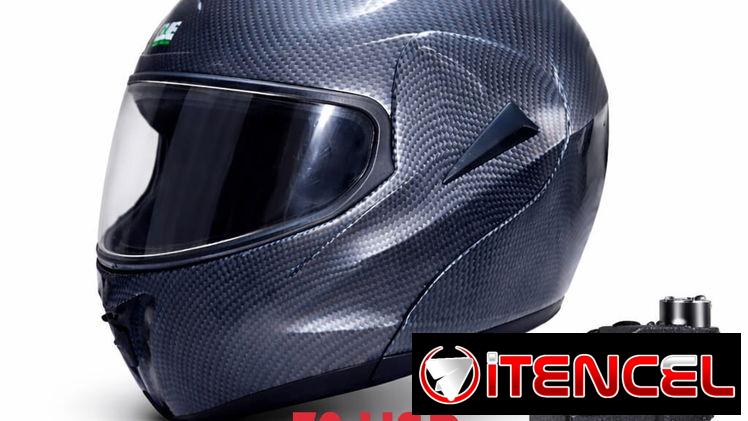 Casco para motorista y capas