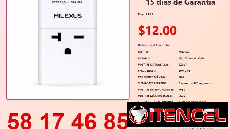 PROTECTOR DE VOLTAJE 20A 220V MILEXUS