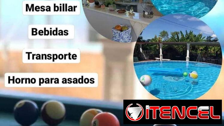 🥂🌊Villa con piscina, billar, ofertas de comida y muchas más ofertas para esta temporada de fin de año🥂