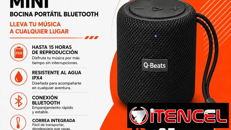 Q-Beats Mini Bocina Portátil Bluetooth | Speaker Compacto con IPX4 en La Habana