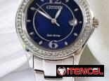 RELOJ CITIZEN ECODRIVE SILHOUTTE CRYSTAL (FE1140-86L) DE MUJER ,30MM EN ACERO INOXIDABLE CON BISEL DE DIAMANTES 58049738