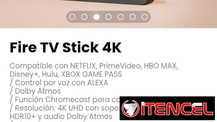 Fire TV Stick 4K. Compatible con NETFLIX, PrimeVideo, HBO MAX, Disney+, Hulu, XBOX GAME PASS