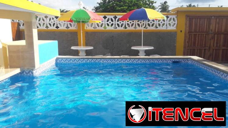 CASA FRENTE AL MAR CON PISCINA Y JACUZZI EN RENTA EN LA PLAYA DE BOCA CIEGA🏖️☀️😎 WHATSAPP+53 52463651 (HABITACIONES 4)