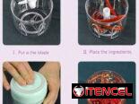 Procesador y moledor recargable para alimentos y especias disponible color verde