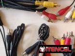 8 cables RCA para audio y video