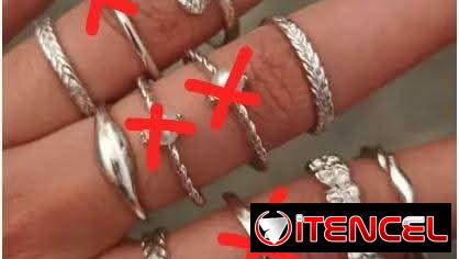 Piercing de nariz y anillos
