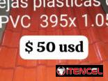 Purlin; mallas galvanizadas y de hierro; Tejas PVC y Galvan