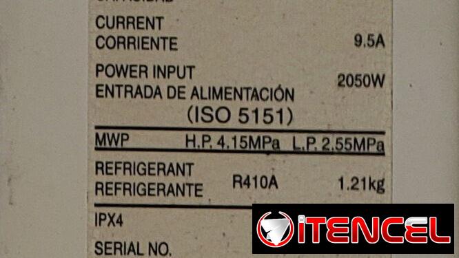 Split Panasonic Inverter de 2 toneladas de uso pero en perfecto estado en 600 USD