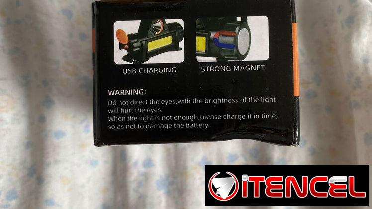 Lámpara recargable para la cabeza Headlamp