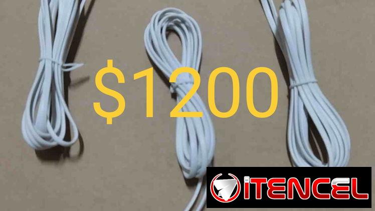 Cable de teléfonos fijos (cable de línea) a $1200. Se acepta el pago por transferencia