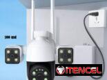Camaras de seguridad IP-WIFI DE 3 lentes y bombillos